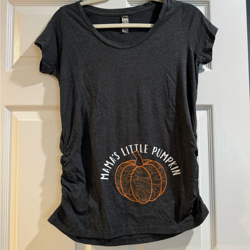 Thanksgiving / Pumpkin theme maternity tee